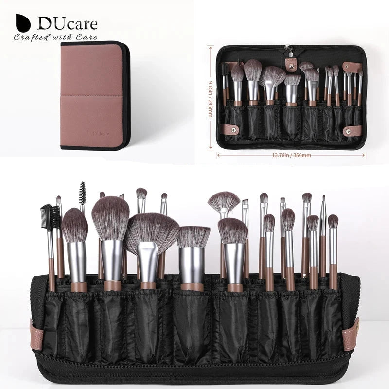 Conjunto de pincéis de maquiagem profissional 22 peças Chocolate