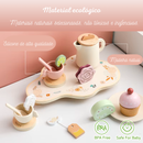 Linha imaginar – Brincar de casinha – Brinquedo Conjunto de utensílios de Cozinha Montessori