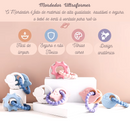 Mordedor Ultraformer de silicone e madeira