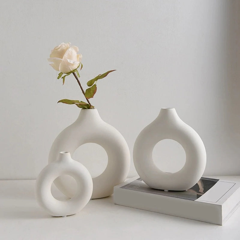 Vaso Plástico Decorativo