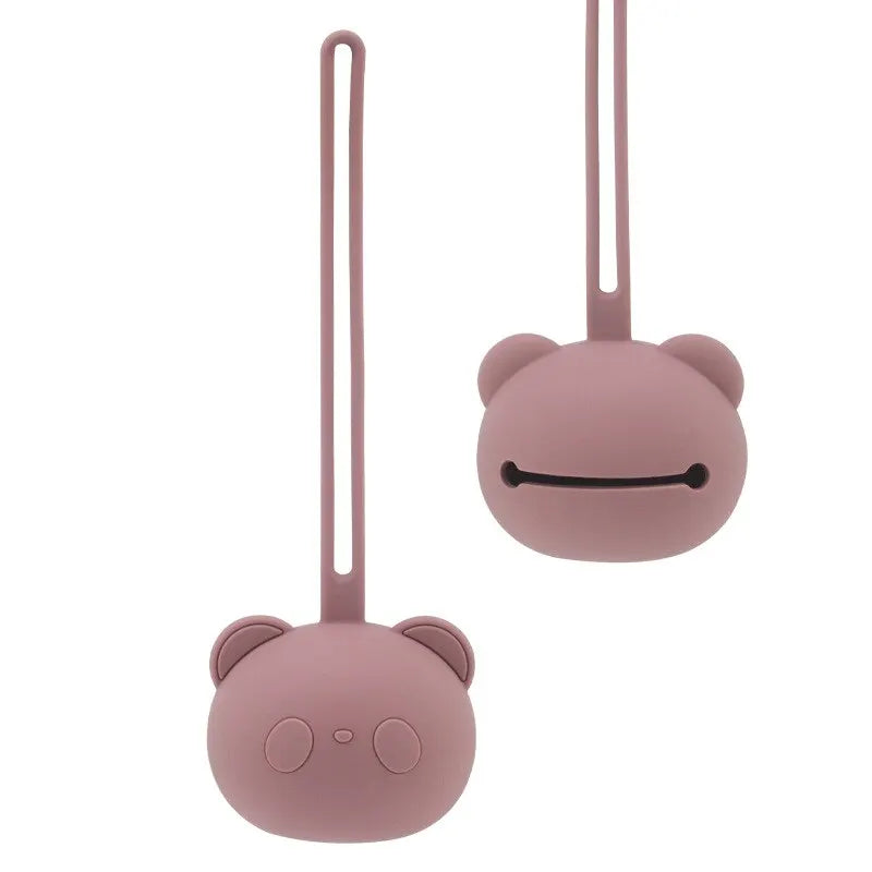 Porta chupeta panda em Silicone