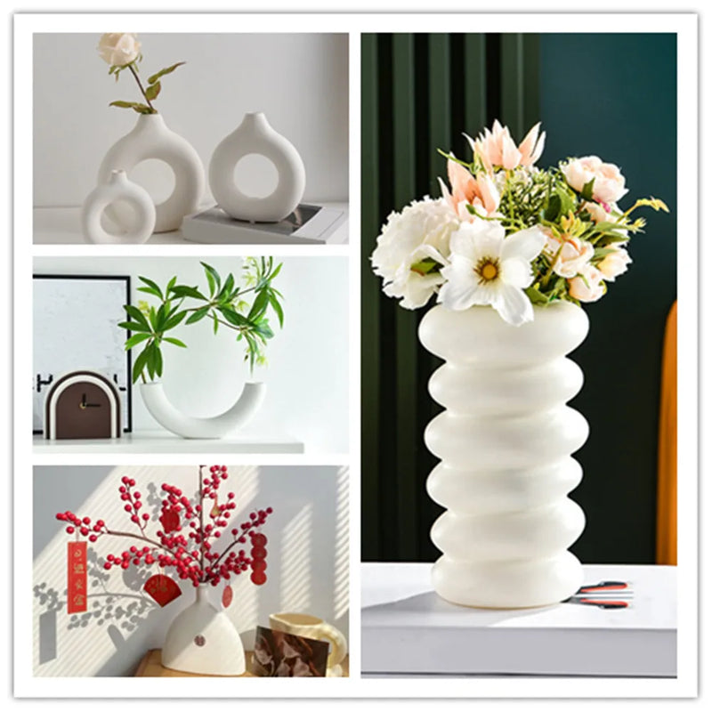 Vaso Plástico Decorativo
