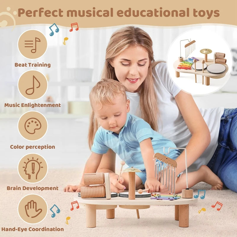 Bateria de Madeira Montessori - Linha Imaginar