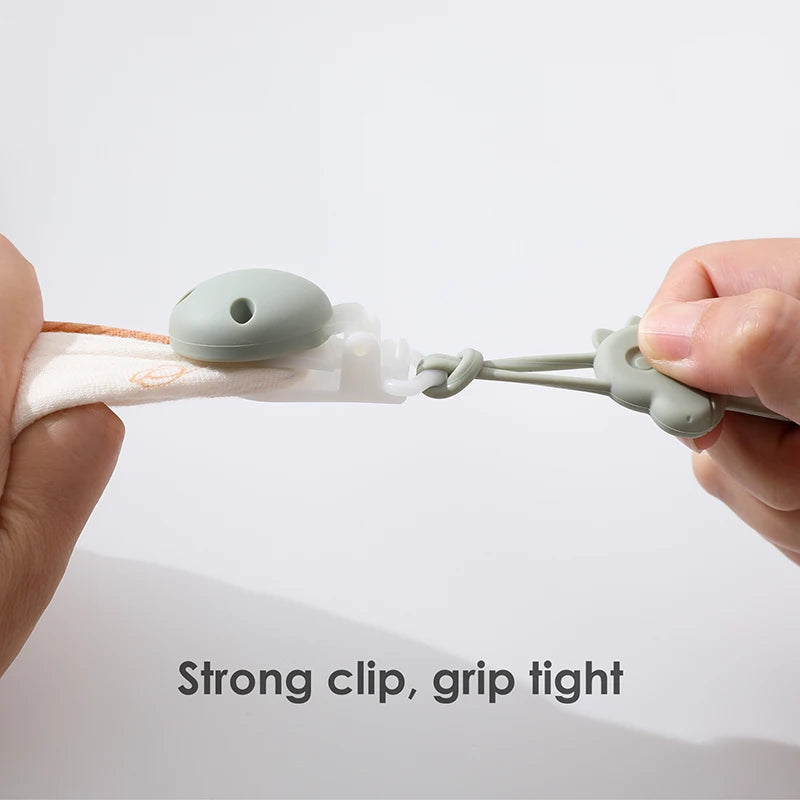 Clipes Prendedor de chupeta de silicone