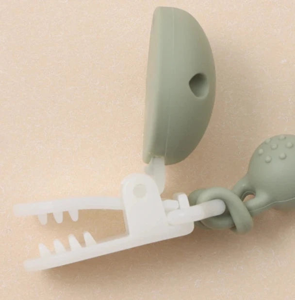 Clipes Prendedor de Chupeta de Silicone - Arco-íris