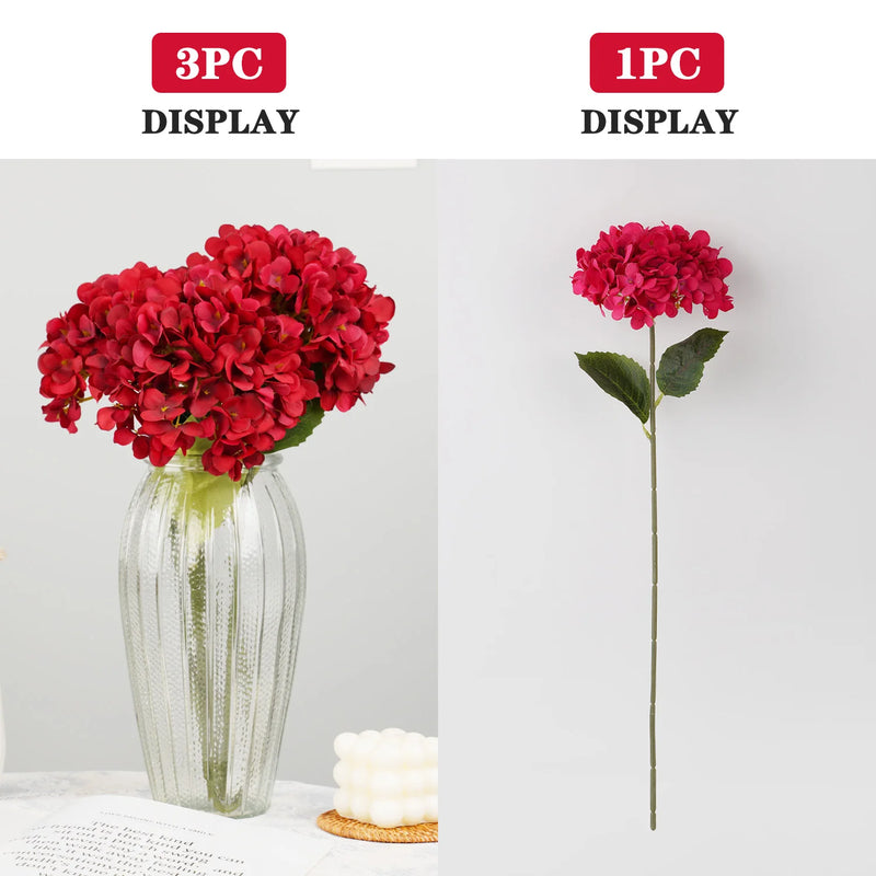 Hortênsias Artificias de Cores Variadas