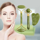 Conjunto de Gua sha facial e Jade Roller