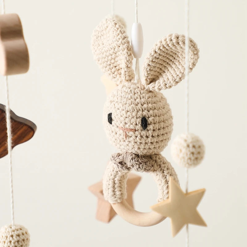 Móbile de Berço Linha Bichinhos de Crochê