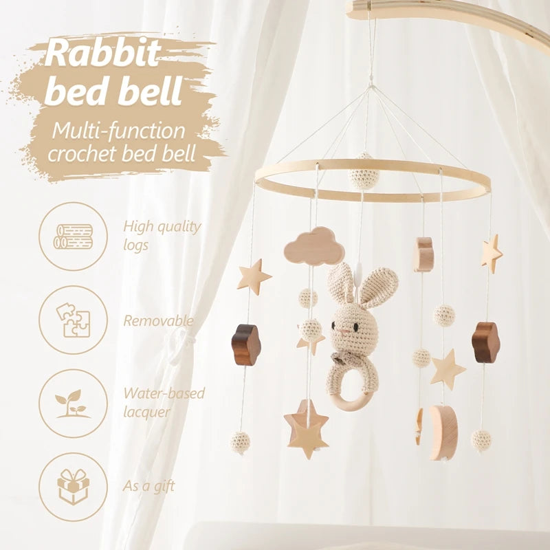 Móbile de Berço Linha Bichinhos de Crochê