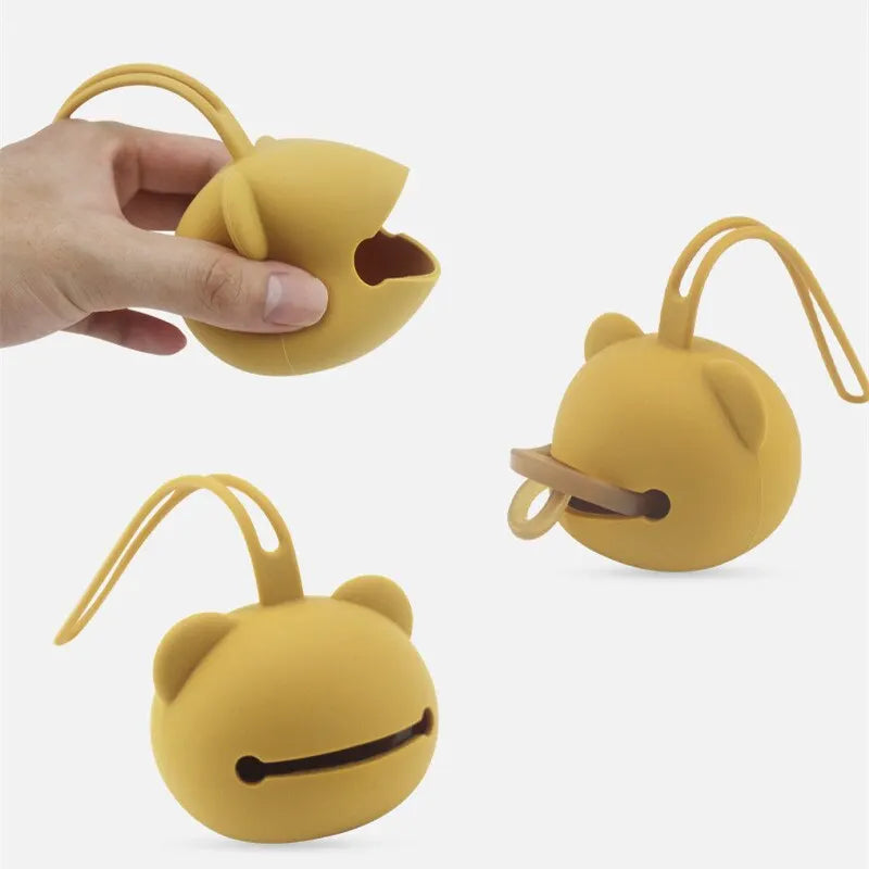 Porta chupeta panda em Silicone