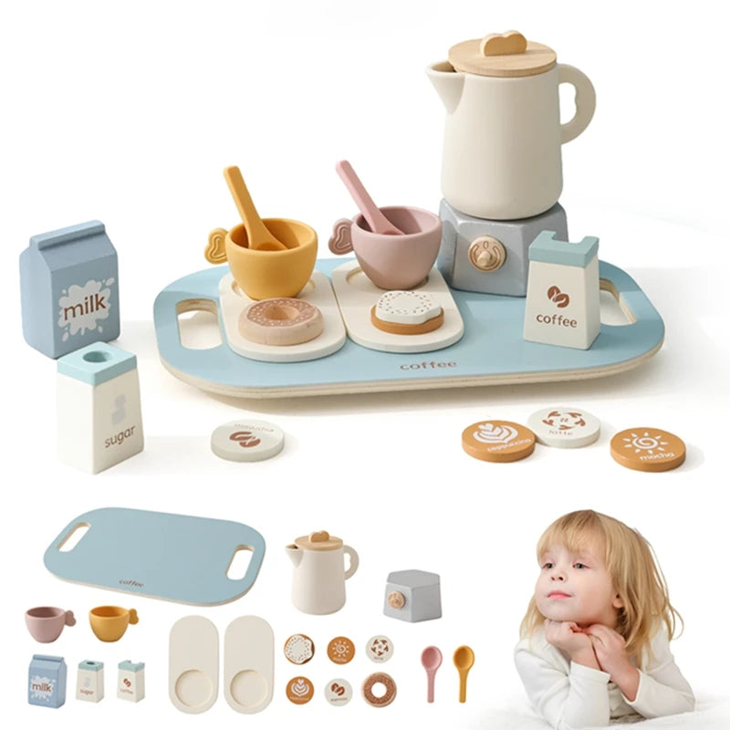 Linha imaginar – Brincar de casinha – Brinquedo Conjunto de utensílios de Cozinha Montessori