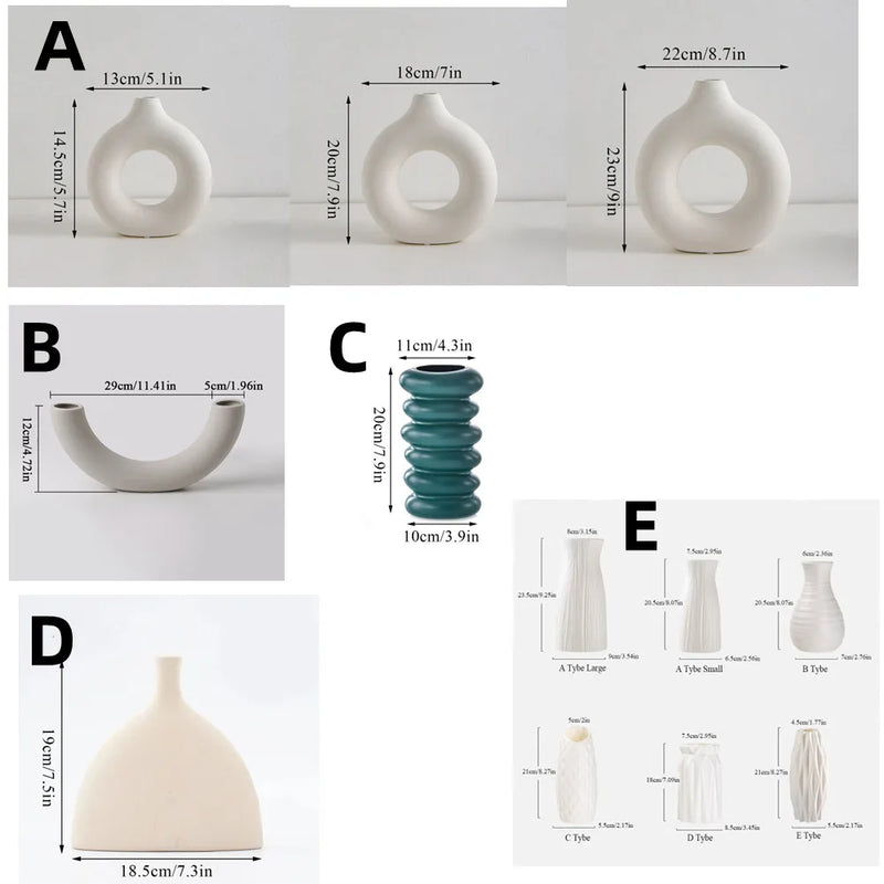 Vaso Plástico Decorativo