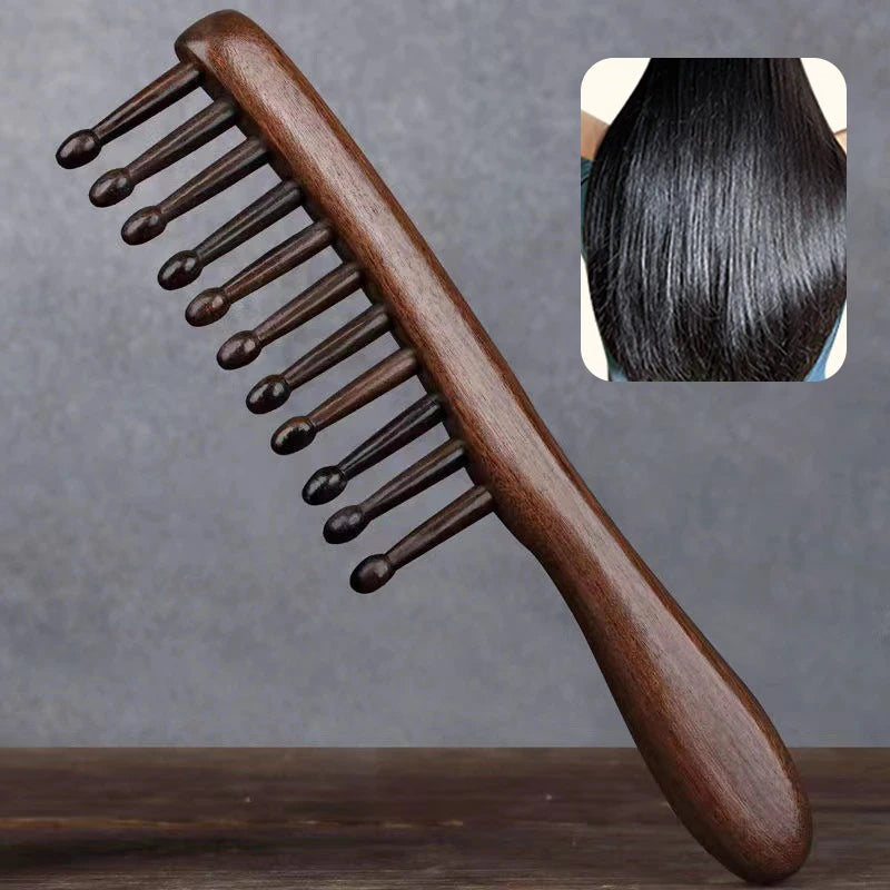 1Pc Pentes Massageadores em Madeira