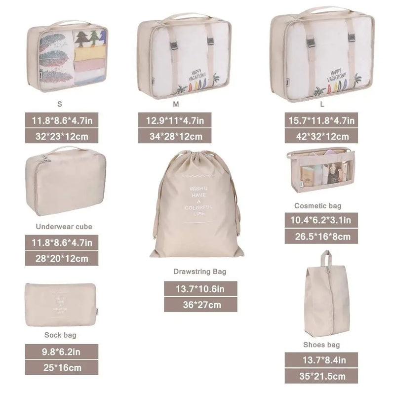 Organizadores de Mala de Viagem - Mala Maternidade 7Pcs