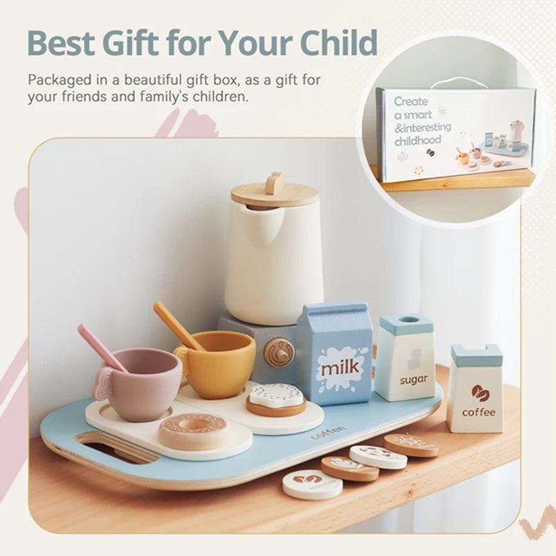 Linha imaginar – Brincar de casinha – Brinquedo Conjunto de utensílios de Cozinha Montessori