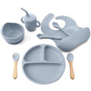 Conjunto de Alimentação Infantil em Silicone - 8 Peças