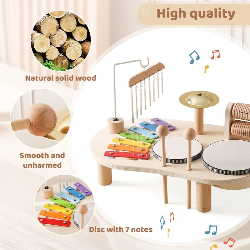 Bateria de Madeira Montessori - Linha Imaginar
