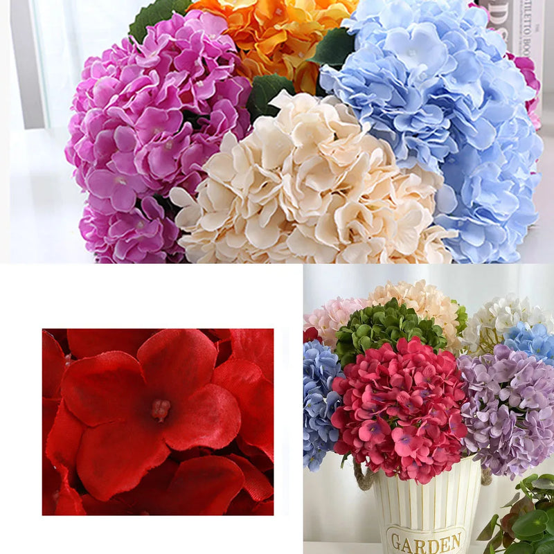 Hortênsias Artificias de Cores Variadas