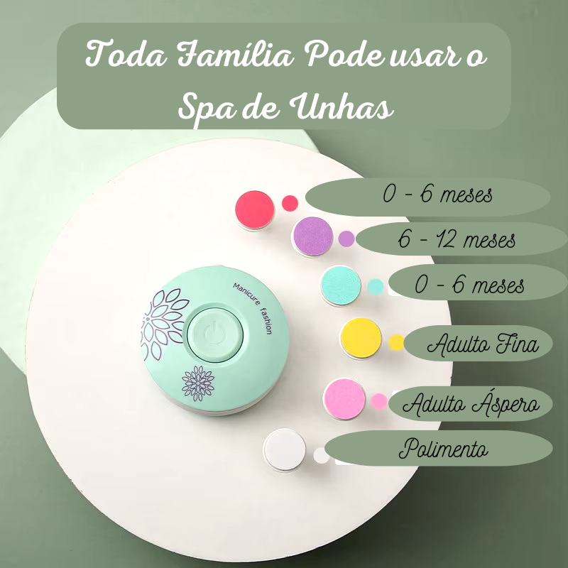 Lixa Elétrica a pilha para Cuidados com as Unhas do Bebê
