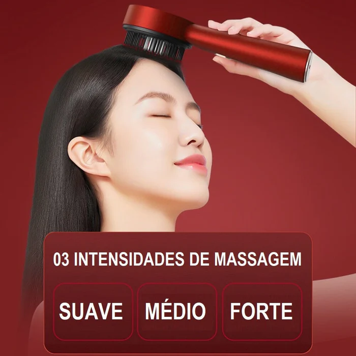 Escova Massageadora Capilar Hair Grow