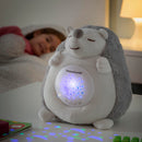 Peluche Ouriço Dorme com as Estrelas / com Ruído Branco e Projector de Luz